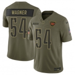 Men's Washington Commanders #54 Bobby Wagner Olive 2025 Salute to Service Limited Football Stitched Jersey Men's Washington Commanders #54 Bobby Wagner Olive 2025 Salute to Service Limited Football Stitched Jersey