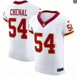 Mens Washington Commanders #54 Leo Chenal Nike 2026 White Away Vapor F.U.S.E.Limited Jersey