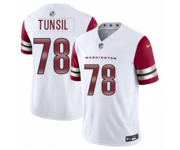 Men's Washington Commanders #78 Laremy Tunsil White 2025 F.U.S.E. Vapor Limited Football Stitched Jersey