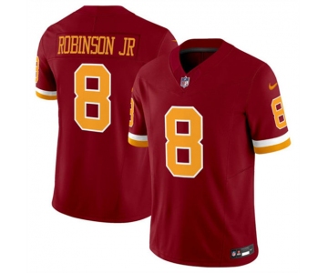 Men's Washington Commanders #8 Brian Robinson Jr. Burgundy 2025 F.U.S.E. Throwback Limited Football Stitched Jersey