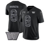Men's Washington Commanders #8 Marcus Mariota Black F.U.S.E. 2026 Salute to Service Limited Football Stitched Jersey Men's Washington Commanders #8 Marcus Mariota Black F.U.S.E. 2026 Salute to Service Limited Football Stitched Jersey