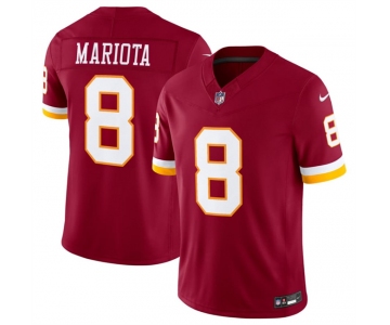 Men's Washington Commanders #8 Marcus Mariota Burgundy 2026 F.U.S.E. Vapor Limited Stitched Football Jersey