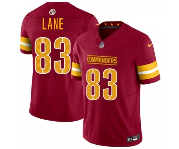 Men's Washington Commanders #83 Jaylin Lane Burgundy 2025 Draft F.U.S.E. Vapor Limited Football Stitched Jersey