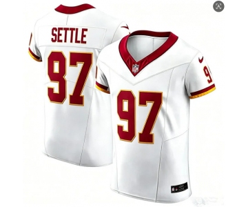 Mens Washington Commanders #97 Tim Settle Nike 2026 White Away Vapor F.U.S.E.Limited Jersey