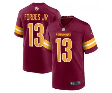 Nike Washington Commanders #13 Emmanuel Forbes Red 2023 NFL Draft Vapor Limited Jersey