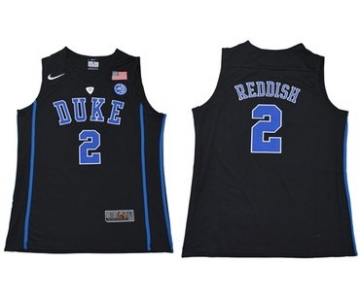 Blue Devils #2 Cameron Reddish Black Basketball Elite Stitched College Jersey