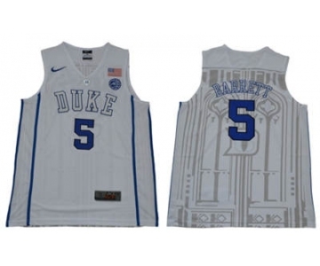 Duke Blue Devils #5 R.J. Barrett White Basketball Elite Stitched NCAA Jersey