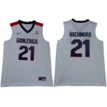 Gonzaga Bulldogs #21 Rui Hachimura White College Basketball Jersey