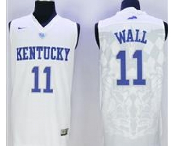 Kentucky Wildcats #11 John Wall White Basketball Stitched NCAA Jersey