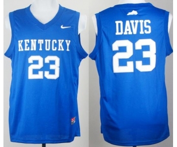 Kentucky Wildcats #23 Anthony Davis Royal Blue College Basketball Jersey