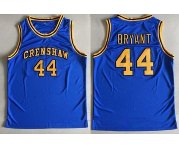 Men's Crenshaw High School #44 Bryant Royal Blue Soul Swingman Stitched Basketball Jersey