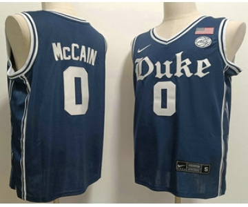 Men's Duke Blue Devils #0 Jared McCAIN Navy College Basketball Jersey