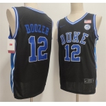 Men's Duke Blue Devils #12 Cameron Boozer Black Stitched Basketball Jersey