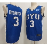Men's Duke Blue Devils #3 AJ Dybantsa Blue Stitched Basketball Jersey Men's Duke Blue Devils #3 AJ Dybantsa Blue Stitched Basketball Jersey