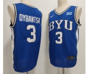 Men's Duke Blue Devils #3 AJ Dybantsa Blue Stitched Basketball Jersey Men's Duke Blue Devils #3 AJ Dybantsa Blue Stitched Basketball Jersey