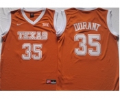 Men's Texas Longhorns #35 Kevin Durant Orange Stitched Jersey