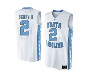 North Carolina Tar Heels #2 Joel Berry II White College Basketball Jersey