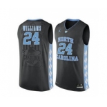 North Carolina Tar Heels #24 Kenny Williams Black College Basketball Jersey