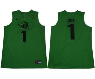 Oregon Ducks #1 Bol Bol Apple Green Limited Stitched College Basketball Jersey