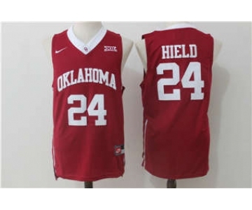 Sooners #24 Buddy Hield Red Basketball New XII Stitched NCAA Jersey