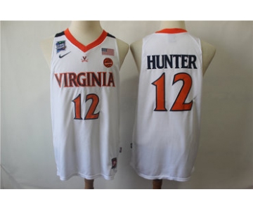 Virginia Cavaliers 12 DeAndre Hunter White College Basketball Jersey
