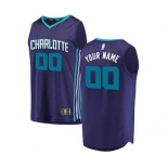 Men's Charlotte Hornets Purple Custom Basketball Jersey - Statement Edition