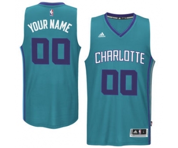 Mens Charlotte Hornets Teal Custom Swingman Alternate Jersey