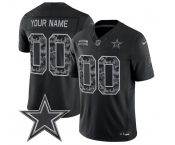 Men's Dallas Cowboys Active Player Custom Black F.U.S.E. 2026 Salute to Service Limited Stitched Football Jersey Men's Dallas Cowboys Active Player Custom Black F.U.S.E. 2026 Salute to Service Limited Stitched Football Jersey
