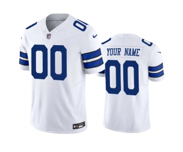 Men's Dallas Cowboys Active Player Custom White 2023 F.U.S.E. Limited Stitched Football Jersey