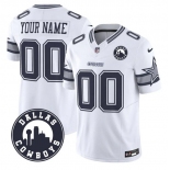 Men's Dallas Cowboys Active Player Custom White 2025 F.U.S.E Dallas City Patch Vapor Untouchable Limited Football Stitched Game Jersey Men's Dallas Cowboys Active Player Custom White 2025 F.U.S.E Dallas City Patch Vapor Untouchable Limited Football Stitched Game Jersey