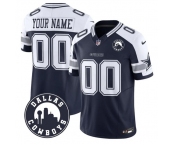 Men's Dallas Cowboys Active Player Custom White Navy Alternate 2025 F.U.S.E Dallas City Patch Vapor Untouchable Limited Football Stitched Game Jersey Men's Dallas Cowboys Active Player Custom White Navy Alternate 2025 F.U.S.E Dallas City Patch Vapor Untouchable Limited Football Stitched Game Jersey