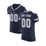 Men's Dallas Cowboys Customized Navy Blue Team Color Vapor Untouchable Custom Elite Football Jersey