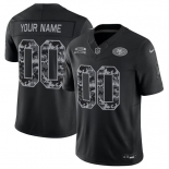 Men's San Francisco 49ers Active Player Custom Black F.U.S.E. 2026 Salute to Service Limited Football Stitched Jersey Men's San Francisco 49ers Active Player Custom Black F.U.S.E. 2026 Salute to Service Limited Football Stitched Jersey