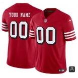 Men's San Francisco 49ers Customized Scarlet 2023 F.U.S.E. Vapor Untouchable Alternate Limited Football Stitched Jersey
