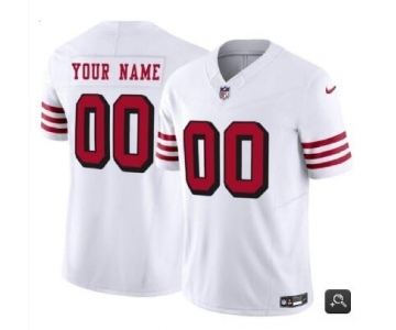 Men's San Francisco 49ers Customized White 2023 F.U.S.E. Vapor Untouchable Alternate Limited Football Stitched Jersey