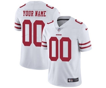 Men's San Francisco 49ers Customized White Vapor Untouchable Custom Limited Football Jersey