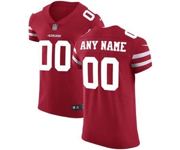 Men's San Francisco 49ers Customized Red Team Color Vapor Untouchable Custom Elite Football Jersey