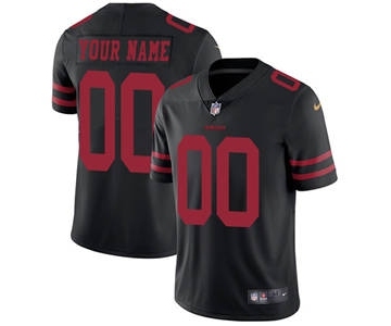 Youth San Francisco 49ers Customized Black Alternate Custom Football Jersey