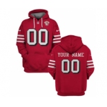 Men's San Francisco 49ers Active Custom 2021 Red 75th Anniversary Pullover Football Hoodie