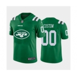 Men's Jets Custom Green Football Team Big Logo Fashion Vapor Limited Jersey