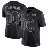 Men's Los Angeles Rams Active Player Custom Black F.U.S.E. 2026 Salute to Service Limited Football Stitched Jersey Men's Los Angeles Rams Active Player Custom Black F.U.S.E. 2026 Salute to Service Limited Football Stitched Jersey