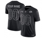 Men's Los Angeles Rams Active Player Custom Black F.U.S.E. 2026 Salute to Service Limited Football Stitched Jersey Men's Los Angeles Rams Active Player Custom Black F.U.S.E. 2026 Salute to Service Limited Football Stitched Jersey