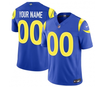 Men's Los Angeles Rams Active Player Custom Royal 2026 F.U.S.E. Vapor Limited Football Stitched Jersey