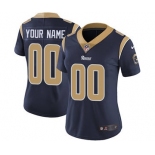 Women's Los Angeles Rams Navy Blue Home Customized Jersey