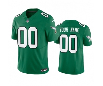 Men's Philadelphia Eagles Active Player Custom Green 2023 F.U.S.E. Vapor Untouchable Stitched Football Jersey