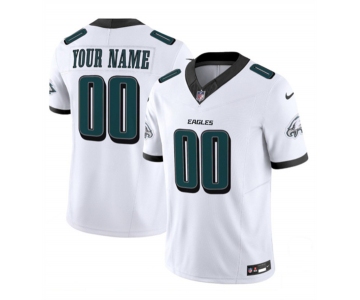 Men's Philadelphia Eagles Active Player Custom White 2024 New F.U.S.E. Vapor Untouchable Limited Football Stitched Jersey