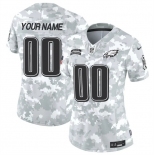 Women's Philadelphia Eagles Active Player Custom 2024 F.U.S.E Arctic Camo Salute To Service Limited Stitched Jersey