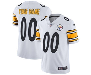 Youth Pittsburgh Steelers Customized White Custom Football Jersey