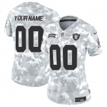 Women's Las Vegas Raiders Active Player Custom 2024 F.U.S.E Arctic Camo Salute To Service Limited Stitched Jersey