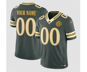 Men's Green Bay Packers Active Player Custom Gray 2026 F.U.S.E. “Rivalries” Vapor Untouchable Limited Football Stitched Jersey